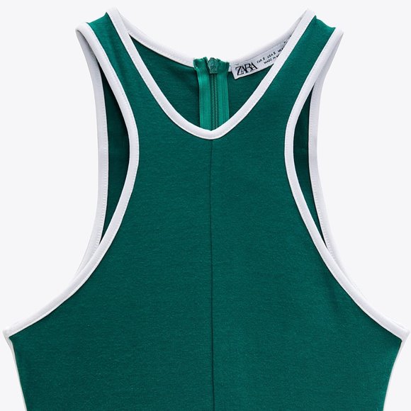 ZARA PIPED SHORT JUMPSUIT - Picture 3 of 3